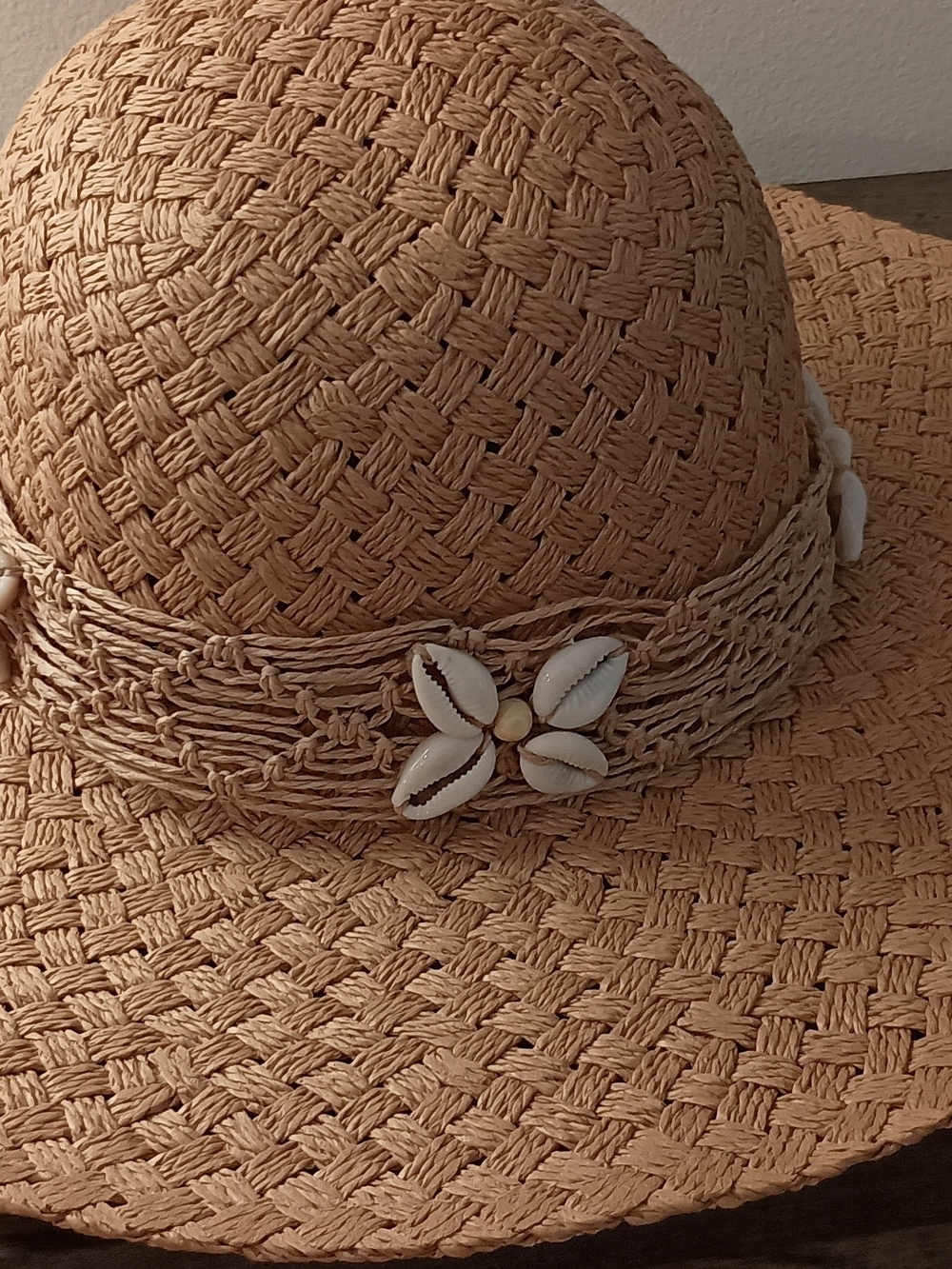 J. Crew Natural Straw Sun Hat with Shell Accents - Picture 8 of 10